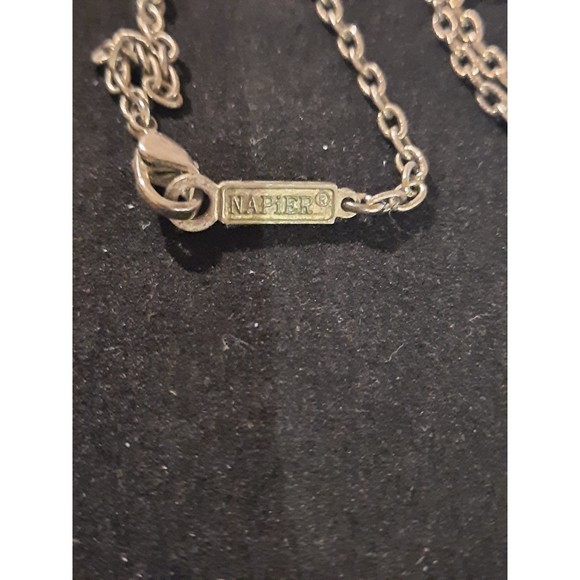 Napier Necklace with Silver and Gold Tone Pendant - Picture 5 of 6